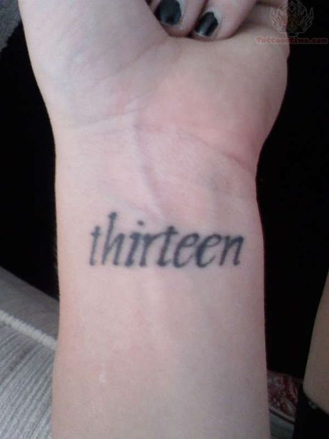 Thirteen Thirteen Tattoo, Pierced Clothing, Memorial Tattoo Designs, Matching Best Friend Tattoos, Small Bird Tattoo, 13 Tattoos, Flower Wrist Tattoos, Poppies Tattoo, Semicolon Tattoo