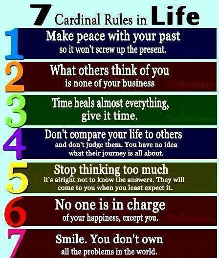 Rules Of Life, 7 Rules Of Life, Dont Compare, Life Rules, Make Peace, Images And Words, Self Help Books, Screwed Up, Uplifting Quotes