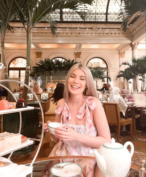 Tea at the Palm Court High Tea Instagram Pictures, Palm Court Plaza Afternoon Tea, High Tea Pictures, The Plaza Aesthetic, High Tea Aesthetic, Tea At The Plaza, English High Tea, Bff Bucket List, Eloise At The Plaza