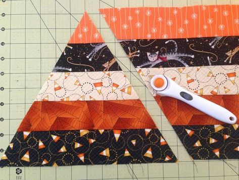 Round Pieced Table Toppers, Seasonal Quilts Wall Hangings, Candy Corn Table Runner, Candy Corn Quilt Block, Quilted Halloween Table Runners, Halloween Table Toppers, Autumn Table Runners, Halloween Quilted Table Runner, Halloween Table Runners Quilted