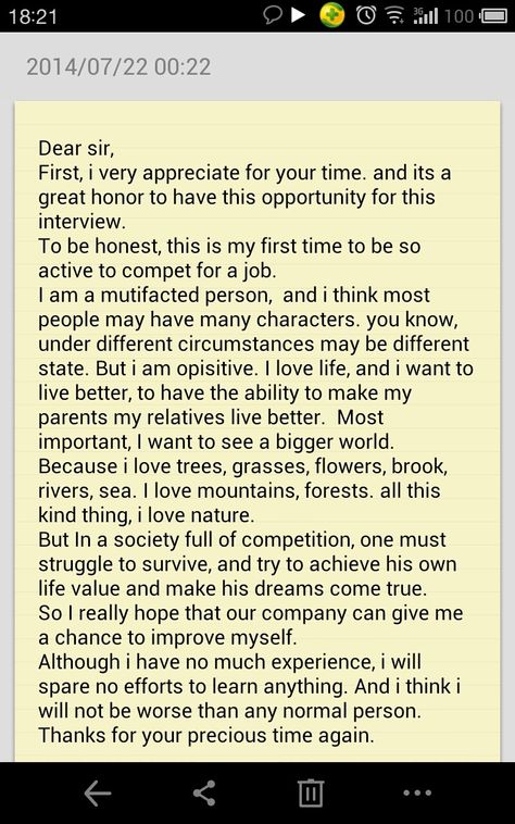 my Self-introduction! What an naive girl! Self Introduction In English For Job, Best Self Introduction For Interview, Self Introduction For Job Interview For Freshers, How To Introduce Yourself In College, Self Introduction In English Interview, How To Introduce Yourself Creatively, Introduction Of Myself For Interview, My Self Essay, Creative Introduction Of Yourself