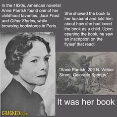 Jack Frost and Other Stories (29 Mind-Blowing Coincidences You Won't Believe Happened) Funny Facts Mind Blowing, Creepy History, Creepy Facts, After Life, Interesting Information, The More You Know, History Facts, Colorado Springs, Mind Blowing