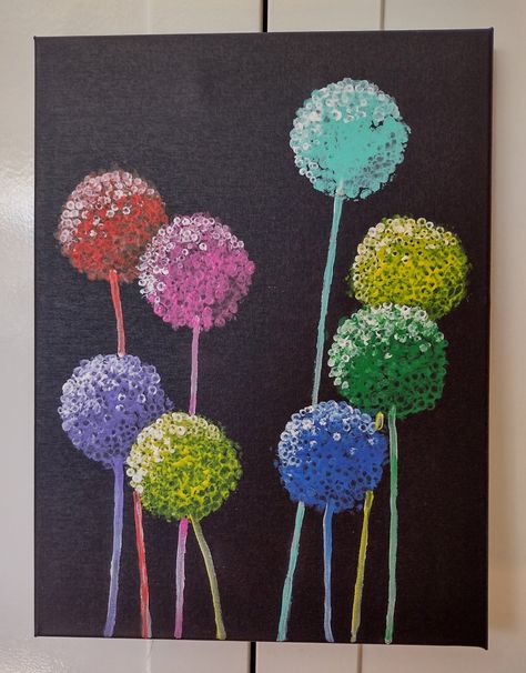 Painting With Q Tips, Q Tip Art, Bubble Wrap Crafts, Bubble Wrap Art, Q Tips, Q Tip Painting, Easy Flower Painting, Kids Camp, Bubble Painting