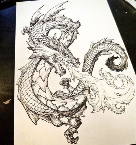 Harley Quinn Poison Ivy, Dragon Tattoo Drawing, Long Dragon, Batman Harley Quinn, Dragon Sleeve, Dragon Tattoo Art, Dragon Sleeve Tattoos, Cartoon Character Tattoos, Dragon Sketch