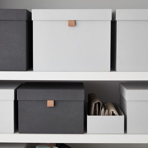 Closet Organization Solutions, Male Office, Closet Refresh, Best Closet Organization, Storage Solutions Closet, Diy Storage Boxes, Small Closets, Document Storage, Canvas Storage