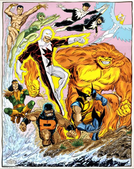 alpha flight de john byrne.`personajes marvel. Alpha Flight, John Byrne, Comic Book Artwork, Marvel Comic Character, Marvel Comic Universe, Uncanny X-men, Marvel Comic Books, Marvel Comics Art, Dc Comics Art