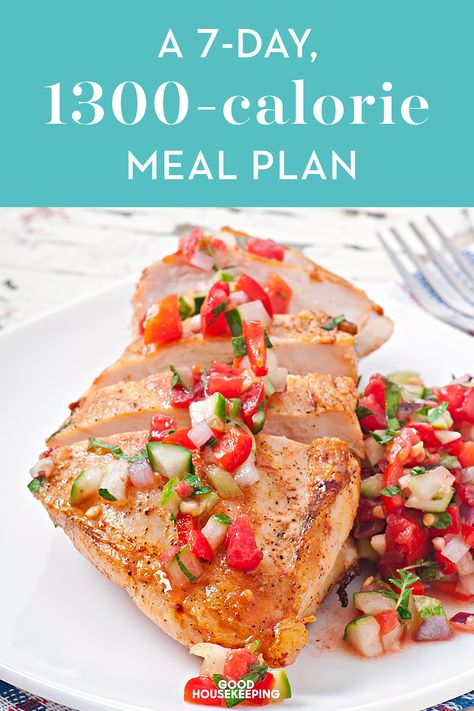 1300 Calorie Meal Plan, 1300 Calorie Diet, Loose Weight In A Week, 1200 Calorie Diet Meal Plans, 300 Calorie Meals, Cholesterol Recipes, Cucumber Diet, Low Carb Meal, Best Fat Burning Foods