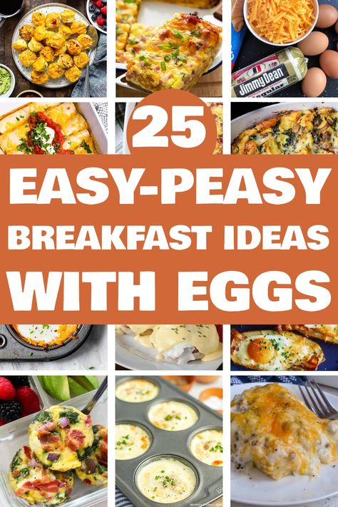 breakfast, ideas, eggs, scrambled eggs, fried eggs, omelette, frittata, breakfast sandwich, breakfast burrito, egg muffins, egg toast, egg salad, egg hash Easy Egg Breakfast Ideas, Pescatarian Breakfast, Egg Breakfast Ideas, Breakfast Ideas With Eggs, Ideas With Eggs, Best Breakfast Ideas, Breakfast With Eggs, Easy Egg Breakfast, Breakfast For Two