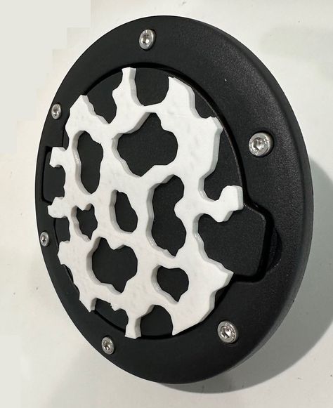 These are custom 3D printed with PRO PLA Filament. Customize your car Jeep with our unique designs. Fits u.s & canada. Take a look at our designs.Material: Plastic. Fuel Filler Door Cover Gas Tank Cap Exterior Accessories For Jeep Sport Rubicon Sahara Wrangler JK & Unlimited 2007-2017 You Get ONE Per Purchase, You can buy more than one. Western Truck Accessories, Jeep Wrangler Accessories Decals, Jeep Swag, Cow Print Design, Jeep Sport, Car Jeep, Jeep Wrangler Accessories, Wrangler Accessories, Cute Car Accessories