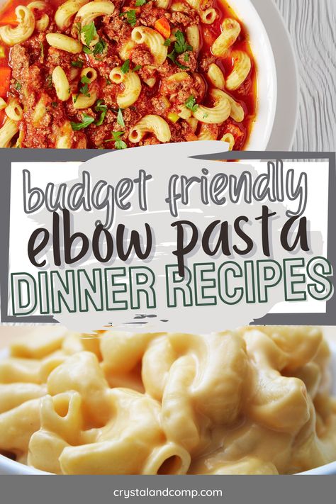 On a budget and looking for dinner ideas that use pantry staples? Here is a delicious collection of elbow pasta recipes! Meals Using Elbow Macaroni, Vegetarian Elbow Pasta Recipes, Mac Noodle Recipes, Soup With Elbow Noodles, Dinner Recipes With Elbow Noodles, Elbow Pasta Dinner Recipes, Things To Make With Macaroni Noodles, Recipes Using Elbow Noodles, Easy Dinner Recipes Elbow Macaroni