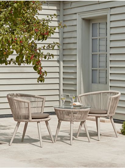 Garden Bistro Sets, Outdoor Rattan, Wooden & Metal Bistro Tables and Chairs UK Garden Chairs Design, Balcony Chairs, Bistro Furniture, Outdoor Patio Set, Garden Table And Chairs, Front Patio, Outdoor Patio Furniture Sets, Outdoor Patio Decor, Bistro Set