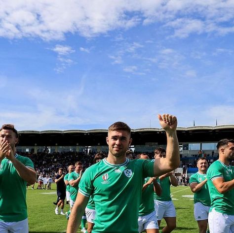 Irish Rugby on Instagram: "What a welcome from 12,000 people in Tours! 🙌 #TeamOfUs #IrishRugby" Jack Crowley Rugby, Rugby Aesthetic Boy, Jack Crowley, Irish Rugby Team, Rees Zammit, Rugby Funny, Irish Rugby, Rugby Boys, Binding 13