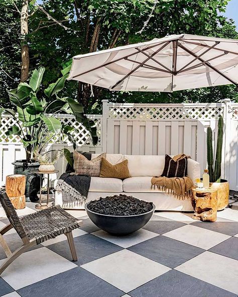 Outdoor Patio Tiles: 10 Best Ideas | The Family Handyman Cheap Patio Pavers, Outdoor Tile Patio, Porch Tile, Cheap Patio, Patio Projects, Patio Tiles, Patio Flooring, Patio Decorating Ideas On A Budget, Backyard Inspo