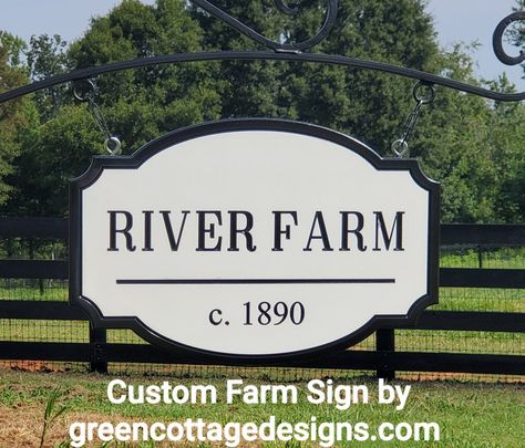 Lobby Signage, Custom Farm Signs, Driveway Sign, House Name Signs, Property Signs, Green Cottage, Cottage Designs, Barn Signs, Plain Water