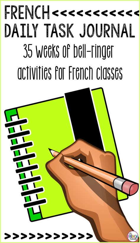 Task Journal, French Vocab, French Classes, High School French, French Writing, French Flashcards, French Teaching Resources, French Activities, French Education