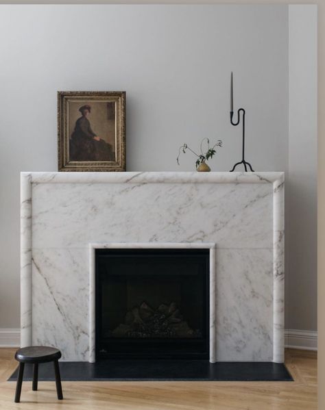 Diy Marble Fireplace, Black Modern Fireplace Marble, Marble Chimney, Dark Marble Fireplace Surround, Honed Marble Fireplace, Imperial Danby Marble, Black Marble Fireplace, Danby Marble, Marble Fireplace Mantle