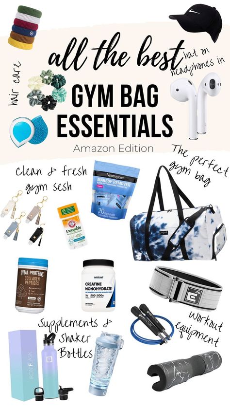 Packing A Gym Bag, Gym Supplies For Women, Gym Bag Packing List, Athletic Bag Essentials, Women’s Gym Bag Essentials, What To Bring In Your Gym Bag, Pe Bag Essentials School, What To Have In Your Gym Bag, What To Pack For The Gym