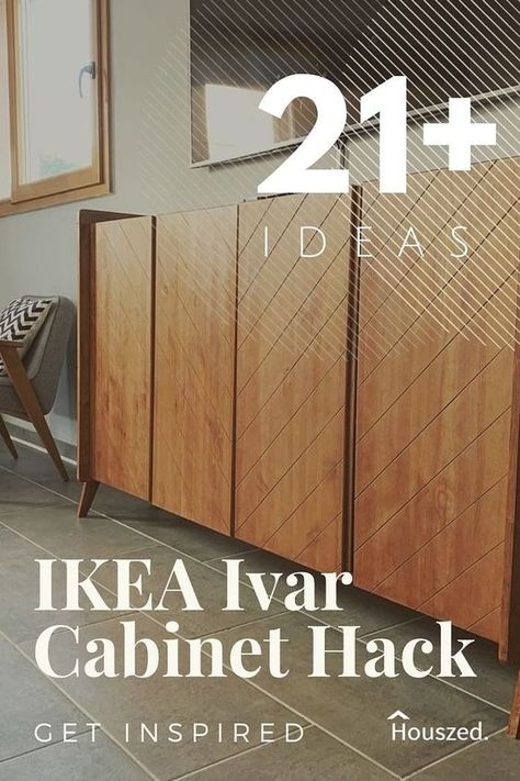 Ikea Buffet, Ivar Ikea Hack, Sideboard Diy, Ivar Regal, Ikea Sideboard, Ikea Hack Storage, Cabinet Hack, Ikea Ivar Cabinet, Diy Sideboard