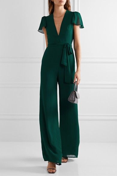 Georgette Jumpsuit, Spring Uniform, Reformation Clothing, Classy Jumpsuit, Formal Jumpsuit, Lace Jumpsuit, Green Jumpsuit, Jumpsuit Fashion, Sleeveless Jumpsuits