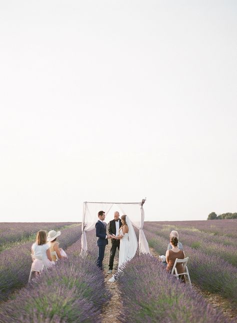 lavender field wedding | Image by Maddy Christina Wedding In Lavender Field, Lavender Field Wedding Ceremony, Lavender Fields Wedding, Flower Field Wedding, Anti British, Lavender Farming, Lavender Fields France, Lavender Field Wedding, Train View