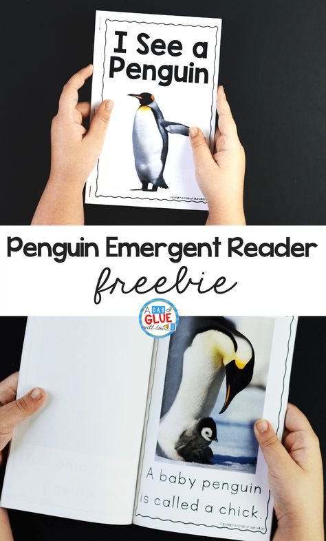 This Penguin Emergent Reader will help your students to build their print and phonological awareness in an enjoyable way. #penguins #literacycenters #emergentreader