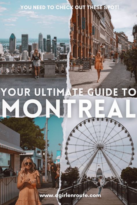 This 3 Day Montreal Itinerary is All You Need! – A Girl En Route Boston To Montreal Road Trip, Montreal Weekend Itinerary, Montreal Trip Travel Guide, Montreal Day Trips, Best Things To Do In Montreal, Weekend In Montreal, Montreal Girls Trip, Montreal And Quebec City Itinerary, Things To Do In Montreal Canada