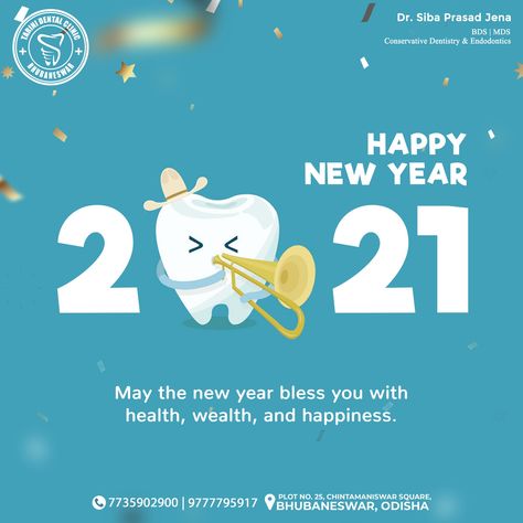 Happy New Year Instagram Post Ideas, Dental New Year Wishes, New Year Dental Post, New Year Posts Instagram, Happy New Year Dental, Happy New Year Design Ideas, Dental New Year, Dentist Creative Ads, Creative New Year Post