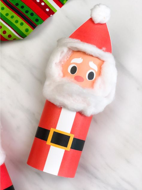 This easy toilet tube Santa Claus is fun Christmas craft for preschool children. Download the template in full color or black and white to color in! #simpleeverydaymom #kidscrafts #craftsforkids #christmascrafts #xmascrafts #santacrafts Santa Claus Manualidades, Olaf Craft, Toilet Paper Roll Craft, Santa Claus Crafts, Roll Craft, Christmas Toilet Paper, Santa Template, Headband Crafts, Fun Christmas Activities