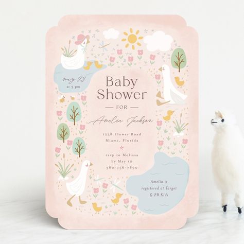 Little Shower Baby Shower Invitations by Vera Lim | Minted March Baby Shower, Spring Baby Shower Themes, Creative Baby Shower Themes, Gender Neutral Baby Shower Themes, Online Baby Shower Invites, Whimsical Baby Shower, March Baby, Creative Baby Shower, Baby Shower Theme Decorations