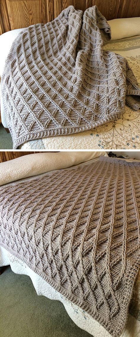 Once Upon A Cable Blanket - Knitting Pattern Easy Crochet Blanket Patterns, Knit Throw Blanket Pattern, Cable Blanket, Cables Blanket, Cable Knit Blankets, Advanced Knitting, Cable Knitting Patterns, Crochet For Beginners Blanket, Crochet Cable