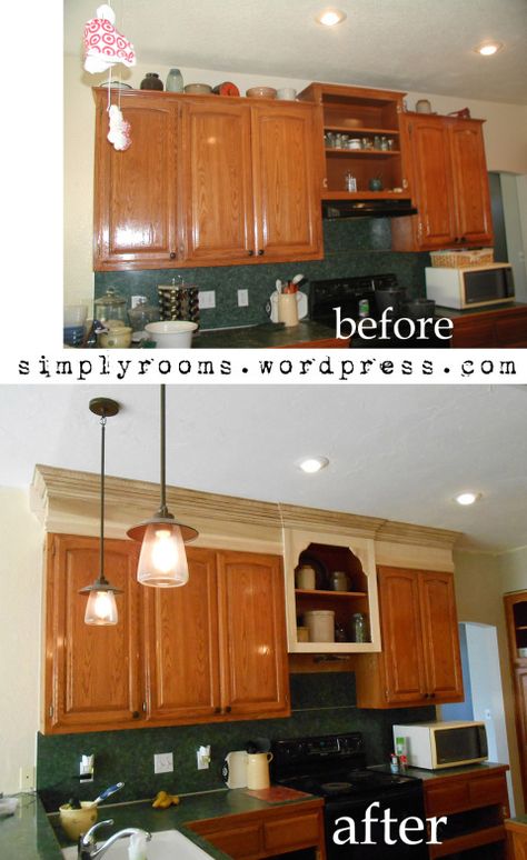 Extending top of cabinets to ceiling...paint all white Kitchen Cabinets To Ceiling, Cabinets To Ceiling, Top Of Cabinets, Cabinet Remodel, Kitchen Cabinets Makeover, New Kitchen Cabinets, Kitchen Cabinet Remodel, Built In Cabinets, Kitchen Remodeling Projects