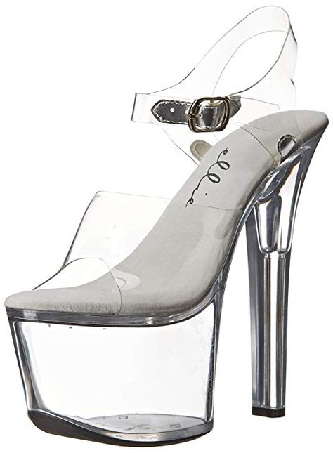 Ellie Shoes Women's 711 Flirt C Platform Sandal #Platforms & Wedges, #Sandals, #Shoes, #Women, #Clothing, Shoes & Jewelry, Ellie Shoes, Heels Outfits, Beautiful Sandals, Wrap Sandals, White Sandals, Pole Dance, Platform Wedge Sandals, Comfy Shoes, Crazy Shoes