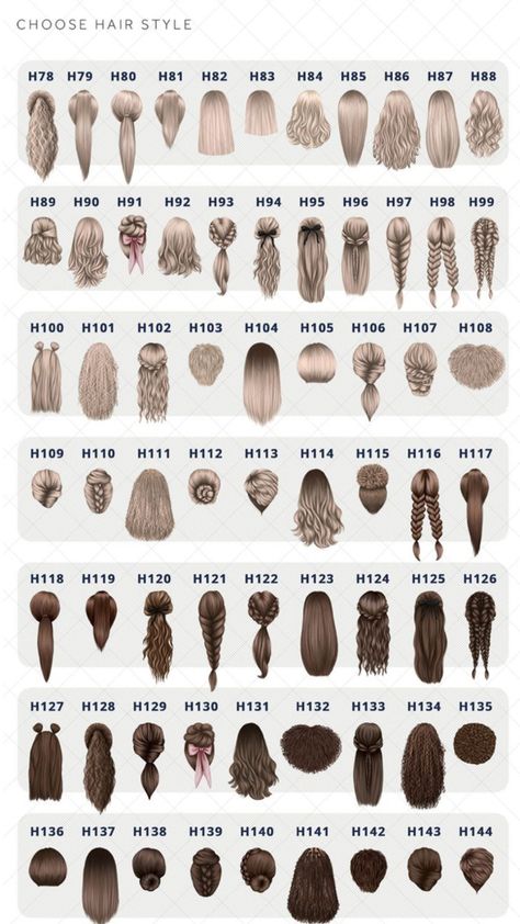 Types Of Hair Patterns, Types Of Parts In Hair, Aeroplane Hairstyles, Cute Back To School Hairstyles For Teens, Types Of Hairstyles Names, Hair Styles Names, Plat Hairstyles, Hairstyles First Day Of School, Hairstyle Chart