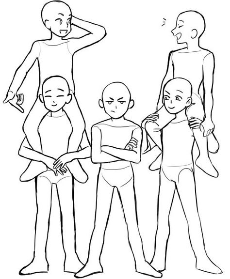 draw the squad blank - Google Search Drawing Body Poses, Draw The Squad, Photos Poses, Drawings Of Friends, Drawing Templates, People Photos, Funny Drawings, Poses References, Art Poses