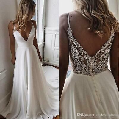 Best Wedding Dresses Summer, Backless Wedding Dress With Pockets, Boho Beach Wedding Dress Simidress, Plunge Neck Wedding Dress A Line, V Neck V Back Wedding Dress, Deep V Wedding Dress Large Chest, A-line Wedding Dress Azazie, Spaghetti Strap Wedding Dress V Neck, Deep V Wedding Dress Beach