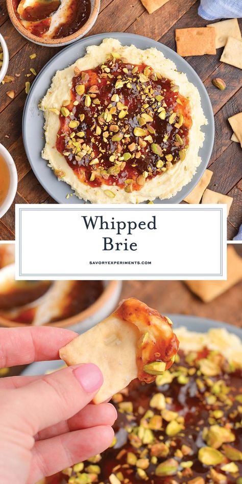 Whipped Brie, Brie Cheese Appetizer, Brie Recipes Appetizers, Brie Cheese Recipes, Brie Appetizer, Brie Recipes, Cold Appetizers, Brie Cheese, Savory Appetizer