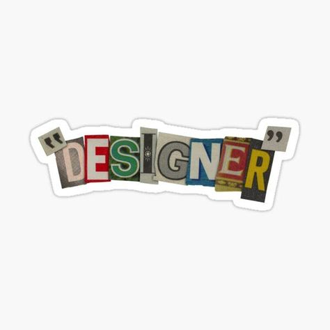 Designer Sticker for Sale by Spenceless Desig Stickers For Designers, Graphic Stickers Design, Graphic Designer Stickers, Sticker Design Ideas Graphics, Laptop Design Stickers, Sticker Design Aesthetic, Stickers Laptop Ideas, Stiker Brand, Cool Stickers For Laptop