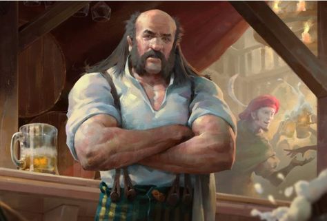 Tavern Keeper, Fantasy Inn, Evelynn League Of Legends, Only Daughter, Castle Art, Fantasy Portraits, Fantasy Collection, Human Male, Sci Fi Books