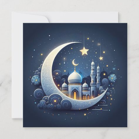 Eid Cards, Eid Mubarak, 2024 Collection, Holiday Card, Holiday Cards, Created By, Stars