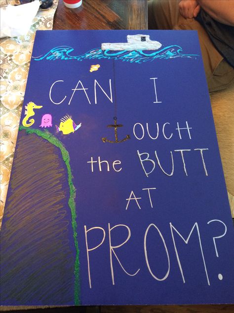 I made this !!!!!! Finding Nemo Promposal!!!! Sadie Hawkins Proposals, Creative Prom Proposal Ideas, Sadies Proposal, Cute Promposals, Funny Prom, Prom Posters, Cute Homecoming Proposals, Cute Prom Proposals, Asking To Prom