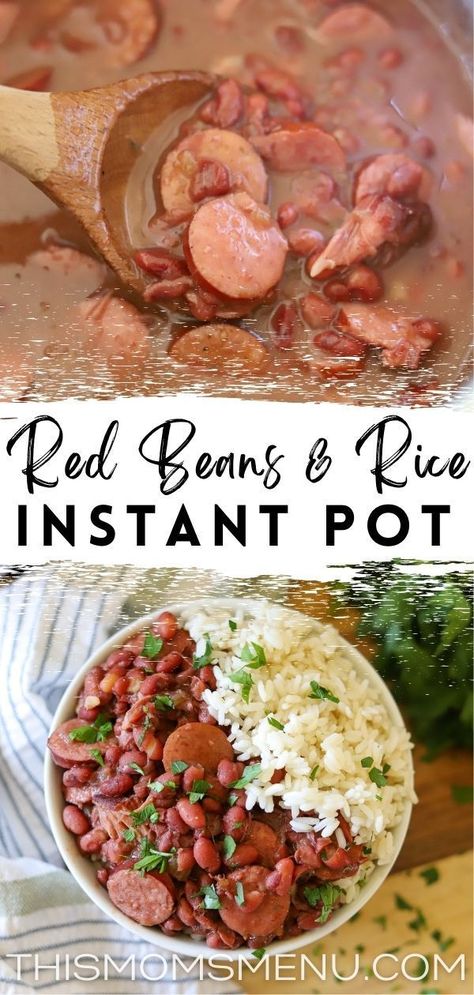 Cajun Red Beans, Instant Pot Cajun, Red Beans Rice, Red Beans N Rice Recipe, Red Beans And Rice, Beans And Rice, Creole Seasoning, Instant Pot Dinner Recipes, Easy Instant Pot Recipes