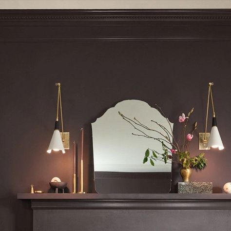 HGTV Home® by Sherwin-Williams on Instagram: "Our 2023 Color of the Year, Darkroom is a deep black that creates dimension with a purple undertone. This alluring shade is a classic for the heritage interiors yet modernly retro for the throwback inspired aesthetic.  • Color featured: Darkroom (HGSW7083) from our Vintage Homestead Color Collection. Available exclusively at  @loweshomeimprovement. • • • #HGTVHomebySW #DIY #HousePainting #HomePainting #HomeStyle #InstaHome #InteriorPainting #LivingRo Vintage Homestead, 2023 Color Of The Year, Aesthetic Color, 2023 Color, Living Ro, Inspired Aesthetic, Deep Black, Color Of The Year, Color Collection