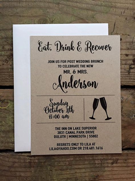 Catering Appetizers, Reception Invitation Wording, Wedding Reception Invitation Wording, Dinner Invitation Wording, Wedding Brunch Invitation, Post Wedding Brunch, Rehearsal Dinner Invitations Rustic, Post Wedding Brunch Invitations, Brunch Sign