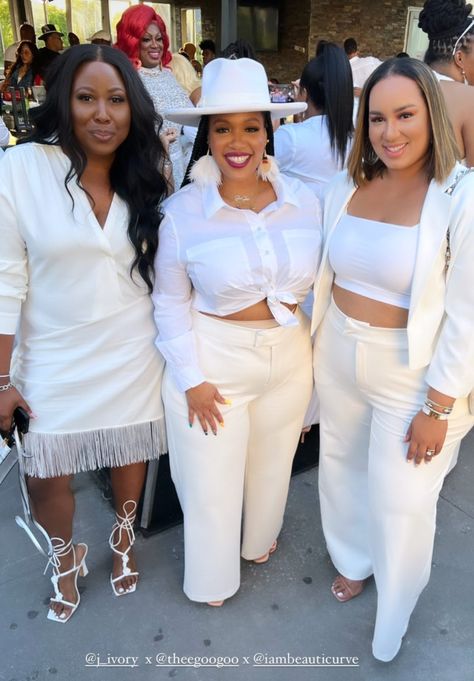 White Party Outfits, All White Party Outfits, White Party Outfit, White Summer Outfits, Spring Attire, White Inspiration, All White Party, White Chic, All White Outfit