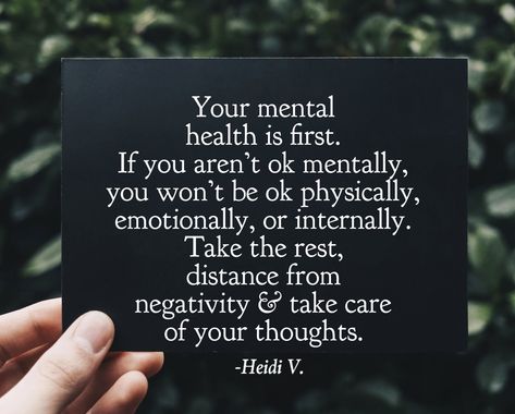 Your mental health is important & should come first. Take care of your thoughts. You mental state reflects your wealth. Taking Care Of Your Health Quotes, Focus On Mental Health, Taking Care Of My Mental Health, Self Care Is Important Quotes, Health Is Important Quotes, Your Mental Health Is More Important, Your Health Is Important Quotes, Bad Health Quotes, Mentle Health Quotes