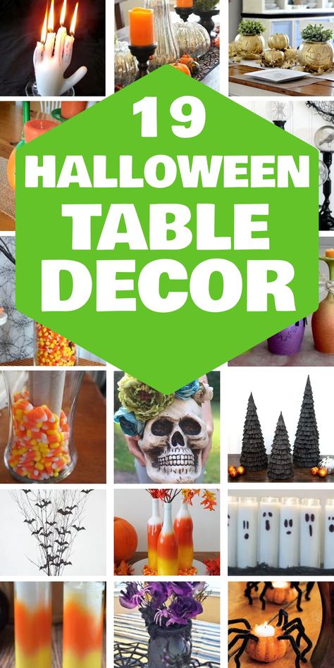 When it comes to hosting a spooky Halloween gathering, creating the perfect table decor is essential. Elevate your haunted house vibes with these Halloween table decor ideas that will impress your guests and set the mood for a spooktacular evening. From eerie centerpieces to creepy place settings, these Halloween table decor essentials will help you transform your dining space into a festive fright fest. House Table Decor, Twig Centerpieces, Halloween Wine Glasses, Creepy Candles, Halloween Table Centerpieces, Pumpkin Wine, Halloween Table Settings, Halloween Table Decor, Halloween Tablescape