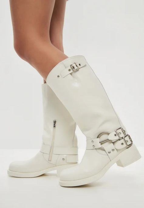 White Biker Boots online | Women | ZALANDO White Biker Boots, Biker Boots, White Shop, Period, Free Delivery, Casual Outfits, Range, Boots, White