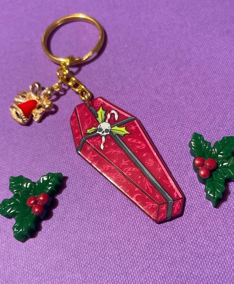 🎄It’s that wonderful time of the year again🎄 • Product link: https://www.etsy.com/listing/1825507525/xmas-red-coffin-keychain?click_key=41c5f0cfc14f7865cf882b1453310b91a759bde7%3A1825507525&click_sum=dfb28a8c&ref=shop_home_recs_7&frs=1&sts=1 • #christmas #xmas #goth #witchvibes #holidayseason Coffin Keychain, Red Coffin, Wonderful Time Of The Year, Time Of The Year, Wonderful Time, Shop House, The Year, Holiday Season, Witch