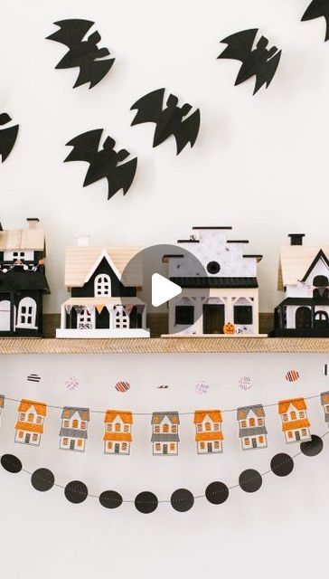 Liz & Sam | The DIY Sisters on Instagram: "How to make a DIY Halloween Village - With just a few supplies from @michaelsstores, you can make your own haunted village to display during the Halloween season! Search ‘halloween village’ at prettylifegirls.com for the full tutorial! #makeitwithmichaels #ad" Diy Halloween Village, Haunted Village, Halloween Village, Ready For Halloween, Face Off, Say More, Halloween Season, Diy Halloween, Halloween Diy