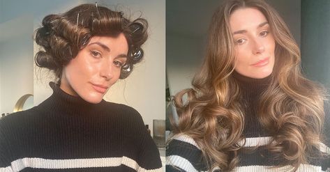 6 Mistakes You're Probably Making With Hair Rollers, According to a Hair Pro Rollers Tutorial, Hair Rollers Tutorial, Velcro Hair Rollers, Heated Hair Rollers, Using Hot Rollers, Velcro Rollers, Celebrity Hairstylist, Japanese Hair, Girls Cuts